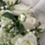 The Charlotte, White Rose And Sage Green Bridal Bouquet, thumbnail 11 of 12