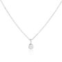 Hampton Moissanite And Silver Necklace, thumbnail 1 of 4
