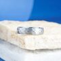 Personalise Tungsten Band Ring, 6 Mm Silver Wedding Band, thumbnail 2 of 10