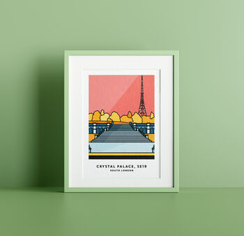 Crystal Palace Colourful Illustration Print, 2 of 5