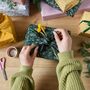 Reusable Greenery Fabric Gift Wrap, thumbnail 1 of 4