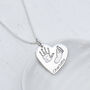 Personalised Silver Handprint And Footprint Necklace, thumbnail 3 of 6