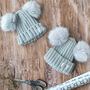 Mummy And Me Personalised Pom Pom Hats, thumbnail 3 of 4
