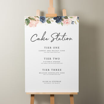 Floral Wedding Cards And Gifts Sign 'Elise', 3 of 9