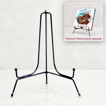 Our First Holiday Personalised Rock Photo Slate Dating Gift, 5 of 6