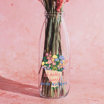 Personalised ‘Thanks A Bunch’ Bottle Vase, 3 of 7