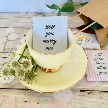 Will You Marry Me? Proposal Tea Gift Set, 10 of 10