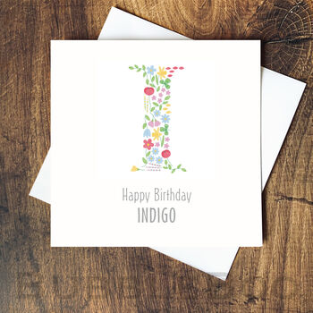 Personalised Initial Birthday Card, 9 of 12