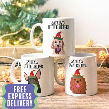 Personalised Christmas Dog Mug, 2 of 12