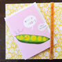Mini Pink Peas Card, thumbnail 4 of 5