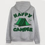 Happy Camper Men's Slogan Hoodie, thumbnail 5 of 6