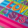 I Just Really Love Lists A5 Rainbow Stripe Notebook, thumbnail 7 of 10