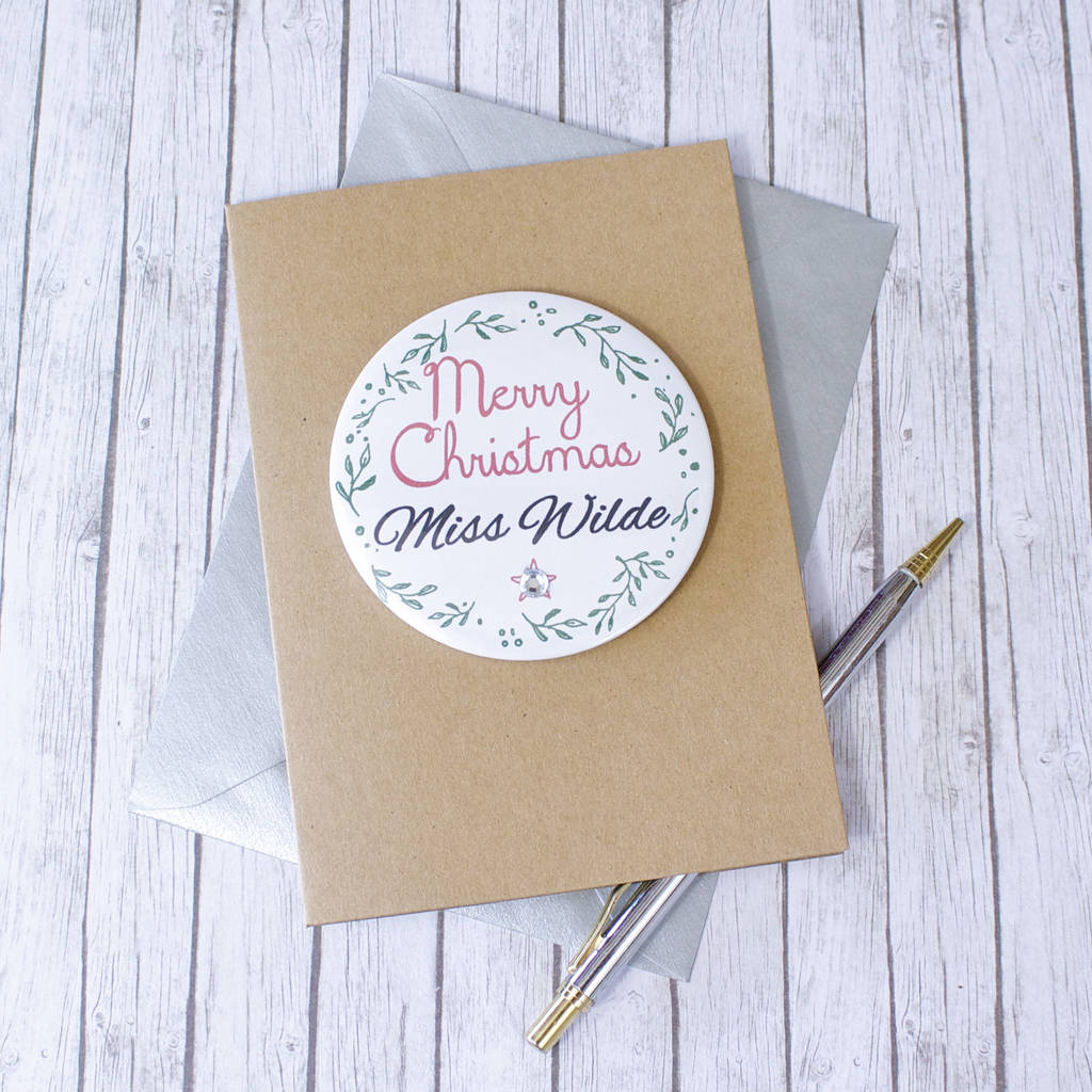 Personalised Merry Christmas Card By bedcrumb