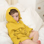 Mustard Organic Muslin Children's Beach Robe, thumbnail 12 of 12