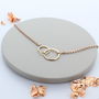 Rose Gold Plated Infinity Link Necklace, thumbnail 1 of 2