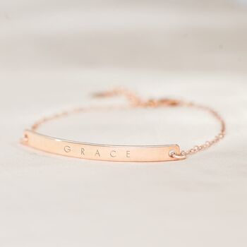Contemporary Name Bar Personalised Bracelet, 6 of 12