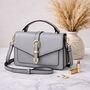 Personalised Jane Buckle Top Handle Cross Body Bag, thumbnail 4 of 6