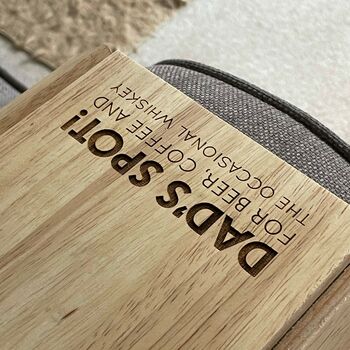 Personalised Wooden Sofa Tray, 2 of 5