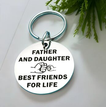 Daughters Forever Bond Keyring Fathers Day Gift, 3 of 7