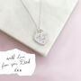 Sterling Silver Handwriting Heart Necklace, thumbnail 3 of 9