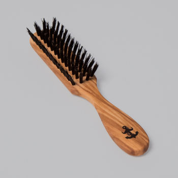 Boar Bristle Beard Brush With Olive Wood Handle, 2 of 2