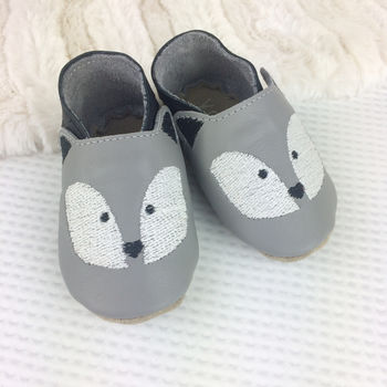 Personalised Husky Dog Baby Shoes, 3 of 6
