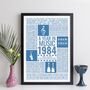 Personalised Year In Music Birthday Print Gift, thumbnail 7 of 11