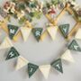 Wooden Christmas Bunting Happy Christmas Mantel Banner, thumbnail 2 of 11