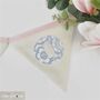Luxury Cream, Pink And Blue Personalised Name Bunting, thumbnail 11 of 12