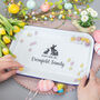 Personalised Family Easter Enamel Serving Tray, thumbnail 1 of 5
