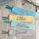 Personalised Chevron Print Bookmark By Cherish Handmade