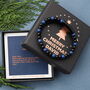 Christmas Personalised Multi Layered Beaded Leather Bracelet For Men, thumbnail 1 of 11