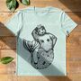 Mermaid Bear Organic T Shirt, thumbnail 4 of 6