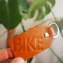 Bike Branded Leather Key Ring, thumbnail 1 of 3