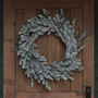 60cm Pre Lit Outdoor Snowy Christmas Wreath, thumbnail 3 of 4