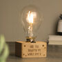 Fathers Day Gifts Dad You Brighten My World Light Bulb, thumbnail 1 of 5