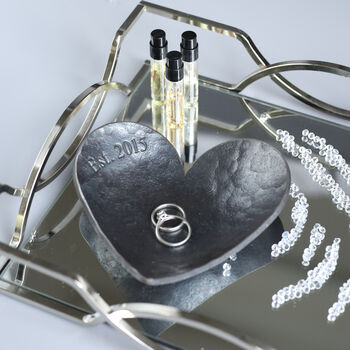 11th Anniversary Steel Heart Dish, 6 of 12