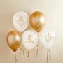 Five First Holy Communion Balloons, thumbnail 1 of 2