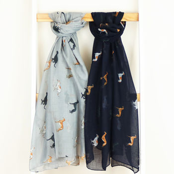 Whippet Print Scarf, 3 of 11