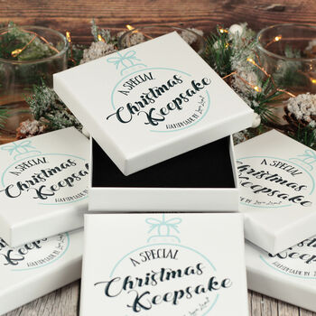 1st Christmas Engaged Holly Acrylic Tree Decoration Bauble, 2 of 3