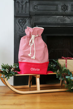 Luxury Personalised Christmas Santa Sack, 6 of 11