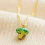 Broccoli Pendant Necklace In Gold, thumbnail 1 of 4