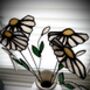 Daisy White Stained Glass Faux Flower Stem, thumbnail 6 of 6
