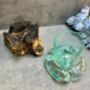 Handcrafted Root Wood And Molten Glass Bowl Candle Holder, thumbnail 7 of 8