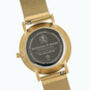 Classic Gold Stainless Steel Unisex Wood Watch, thumbnail 7 of 9