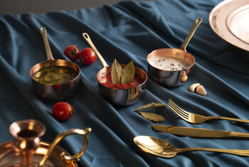 Set Of Three Handmade Copper Melting Pots – 150ml, 3 of 7