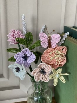 Afternoon Tea Vase Of Flowers Bead Craft Kit, 4 of 9