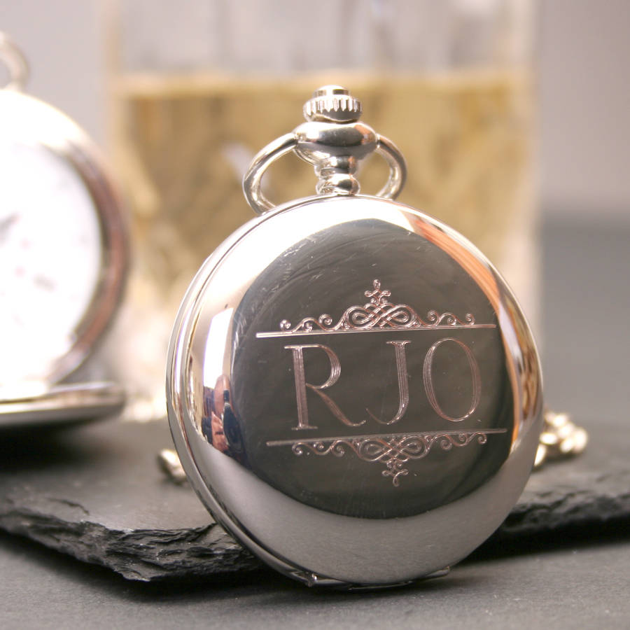 Pocket Watch With Engraved Initials, 1 of 10