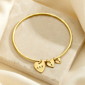 Personalised Family Heart Bangle, 2 of 6