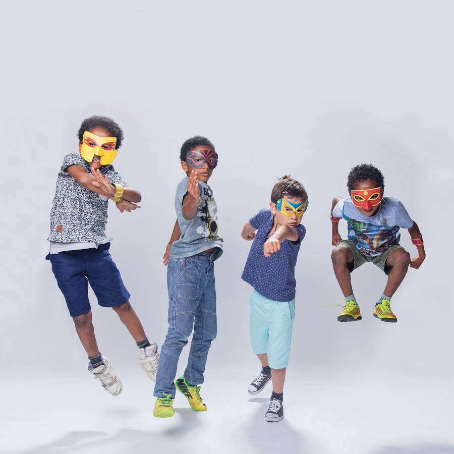 Make Your Own Superhero Masks And Costume Kit By Clockwork Soldier